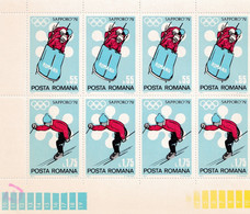 WINTER SPORT SAPPORO 1972  BLOCK  Romania 55 B MNH - Winter 1972: Sapporo