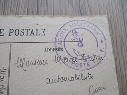 Sur CPA Bizerte Tunisie Beau Cachet Bleue Marine Militaire Poste T.S.F. - Posta Marittima