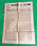 Guarda - Jornal Distrito Da Guarda Nº 2890, 11 De Outubro De 1936 - Imprensa - Portugal. - Informaciones Generales