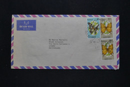 KENYA - Enveloppe De Mombasa Pour La Suisse En 1992, Affranchissement Papillons  - L 99994 - Kenia (1963-...)