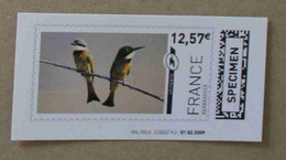 Ti02-02 : SPECIMEN - Oiseaux 12.57 €  +  1.65 € (autoadhésifs / Autocollants) - Specimen