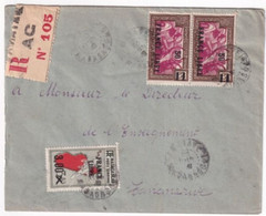 MADAGASCAR - 1943 - ENVELOPPE RECOMMANDEE De TAMATAVE => TANANARIVE - Lettres & Documents