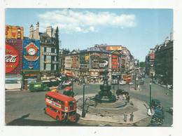 Cp, Automobiles , Bus & Autocars , Angleterre ,London , Piccadilly Circus , Vierge - Bus & Autocars