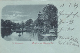 5973) GRUSS Aus EBERSWALDE - Die PROMENADE - Schöne MONDSCHEIN LITHO - 12.08.1899 !! - Eberswalde