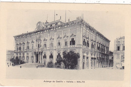 MALTE. VALLETTA. CPA. AUBERGE DE CASTILLE. + TEXTE ANNÉE 1915 - Malte