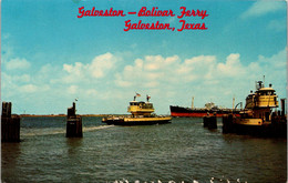 Texas Galvston The Galveston-Bolivar Ferry 1978 - Galveston