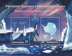 PRESERVE THE POLAR REGIONS AND GLACIERS ROMANIA BLOCK 2009 - Ongebruikt