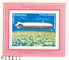 ZEPPELIN LZ 127  ROMANIA BLOCK 1978 MNH - Zeppelin