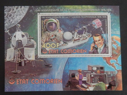 COMORES YT BLOC 5C  NEUF**MNH "CENTENAIRE DE LA PREMIERE LIAISON TELEPHONIQUE" ANNÉE 1976 - Comores (1975-...)