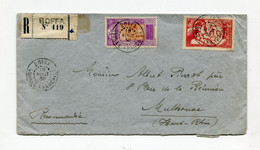 !!! GUINEE, LETTRE RECOMMANDEE DE BOFFA DE 1938 POUR MULHOUSE - Covers & Documents