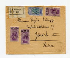 !!! GUINEE, LETTRE RECOMMANDEE DE KANKAN DE 1924 POUR LA SUISSE - Covers & Documents