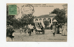 !!! GUINEE, CACHET TELEGRAPHIQUE DE LABE SUR CPA DE 1910 POUR LA FRANCE - Covers & Documents