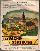 Protège Cahier - La Vache Sérieuse Crème De Gruyere  Pub Village Jurassien & Table Au Dos - Protège-cahiers