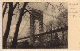 CPA AK George Washington Bridge NEW YORK CITY USA (790346) - Ponti E Gallerie