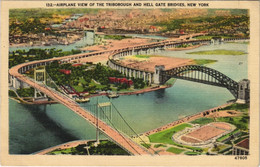 CPA AK Triborough And Hell Gate Bridges NEW YORK CITY USA (790351) - Bruggen En Tunnels