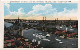 CPA AK Queensboro Bridge And Blackwell Island NEW YORK CITY USA (790365) - Bruggen En Tunnels