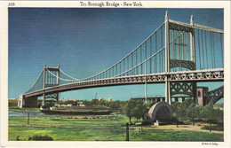 CPA AK Triborough Bridge NEW YORK CITY USA (790469) - Bruggen En Tunnels