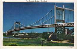 CPA AK Triborough Bridge NEW YORK CITY USA (790518) - Ponti E Gallerie