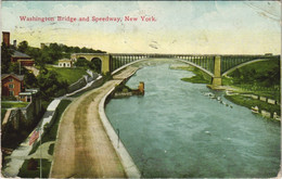 CPA AK Washington Bridge And Speedway NEW YORK CITY USA (790571) - Brücken Und Tunnel