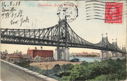 CPA AK Queensboro Bridge NEW YORK CITY USA (790572) - Bruggen En Tunnels