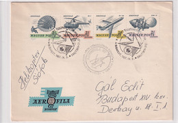 2351 I A - 2354 I A Zusammenhängend Auf Luftpost Brief Mit Sonderstempel - Covers & Documents