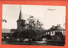 ZOS-06 RARE Crissier  Carte-photo. Cachet Militaire Bat. Fus. 2 En 1930 - Crissier