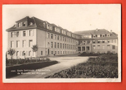 ZOS-15 Ecole Cantonale D'Agriculture De Marcellin Sur Morges. Cachet Militaire Morges Gare 1926 - Morges