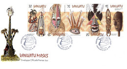 (RR 31) Vanuatu FDC Cover - Mask (1998) - Vanuatu (1980-...)