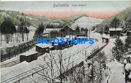 162969 SWITZERLAND BARTHMÜHLE VIEW PARTIAL & STATION TRAIN POSTAL POSTCARD - Arth