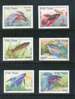 Vietnam Viet Nam MNH Imperf Stamps 1992 : Siamese Fighting Fishes / Fish (Ms652) - Vietnam