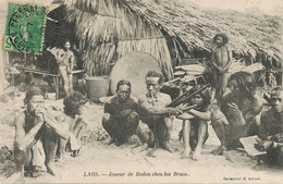 Nude Braos  Tribe In Lao . Playing Music Instrument .  Children. Coll. Barbat Sent To Pyrotechnie Esperance Saigon - Asien