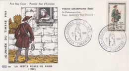 Enveloppe  Locale  FDC  1er  Jour   FRANCE   Journée  Du   Timbre   VIEUX  CHARMONT   1961 - 1960-1969