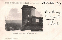 83 / LE LUC / EAUX MINERALES DE PIOULE / GRANDE TOUR DU CHATEAU - Le Luc