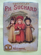 LA PUBLICITE. LES ENFANTS. CHOCOLAT SUCHARD. NEUCHATEL. SUISSE.  100_2483GRT - Plaques émaillées (après 1960)