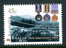 Australia 2000 50th Anniversary Of Korean War MNH (SG 1971) - Mint Stamps