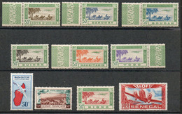 1942- 50f Et 100f D'AOF: Côte D'Ivoire, Dahomey, Soudan, Guinée, Mauritanie, Togo, Niger, Sénégal + Madagascar Et Guyane - Neufs