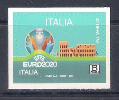 Italia • Italy (2021) Calcio/football: EURO 2020; Single Stamp (MNH) - Europei Di Calcio (UEFA)