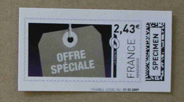 Ti02-02 : SPECIMEN - Offre Spéciale 2.43 €  +  Bonnes Affaires 20.00 € (autoadhésifs / Autocollants) - Specimen