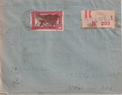MADAGASCAR - 1945 - GENDARMERIE De BRICKAVILLE ! - ENVELOPPE RECOMMANDEE => TANANARIVE - Briefe U. Dokumente