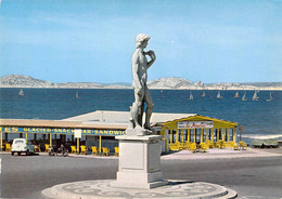 13 - Marseille - Le Rond Point De La Plage - Au Loin, Le Château D'If Et Les îles Du Frioul - Unclassified