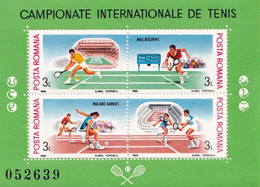 INTERNATIONAL TENNIS CHAMPIONSHIP ROMANIA BLOCK MNH 1988 - Tennis