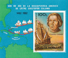 Romania 1992 MNH / 500 Years - Discovery America / Cristofor Columb / MS - Cristóbal Colón