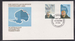 AAT 1983 Sir Douglas Mawson 2v FDC Ca Davis (52504) - FDC