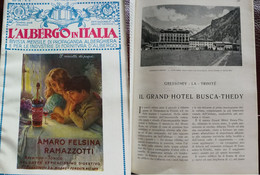 RIVISTA ANTICA 1933 Gressoney La Trinitè GRAND HOTEL  BUSCA THEDY AOSTA REGGIO CALABRIA PORTOROSE PIRANO PUBBLICITA' - Other