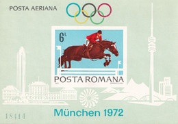 MUNCHEN 72 OLYMPIC GAMES  ROMANIA BLOCK MNH IMPERFORATE NONDANTELE MINT - Summer 1972: Munich