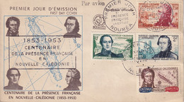 NCE - FDC Du Centenaire De La Présence Française - Briefe U. Dokumente