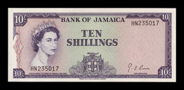 Jamaica 10 Shillings Elizabeth II L.1960 (1964) Pick 51Be SC UNC - Jamaique