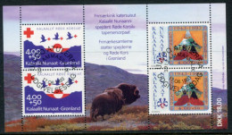 GREENLAND 1993 Red Cross Block Used.  Michel  Block 4 - Used Stamps