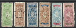 DENMARK Dänemark Lot Old Documentary Stamps Tax Revenue Stempelmarken O NB! Some Faults (thins, Tears Etc) - Revenue Stamps