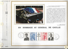Feuillet CEF 1er Jour Hommage Au Général De Gaulle Du 09.11.1971 Timbre YT N° 1692 à 1698 - 1970-1979